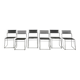 Série de 6 chaises Nuova X-Line, 1977