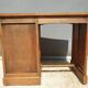 Children's desk zazou 1940 oak and elm with glass slab