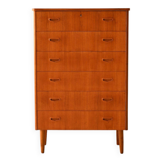 Chest of drawers with 6 teak drawers
