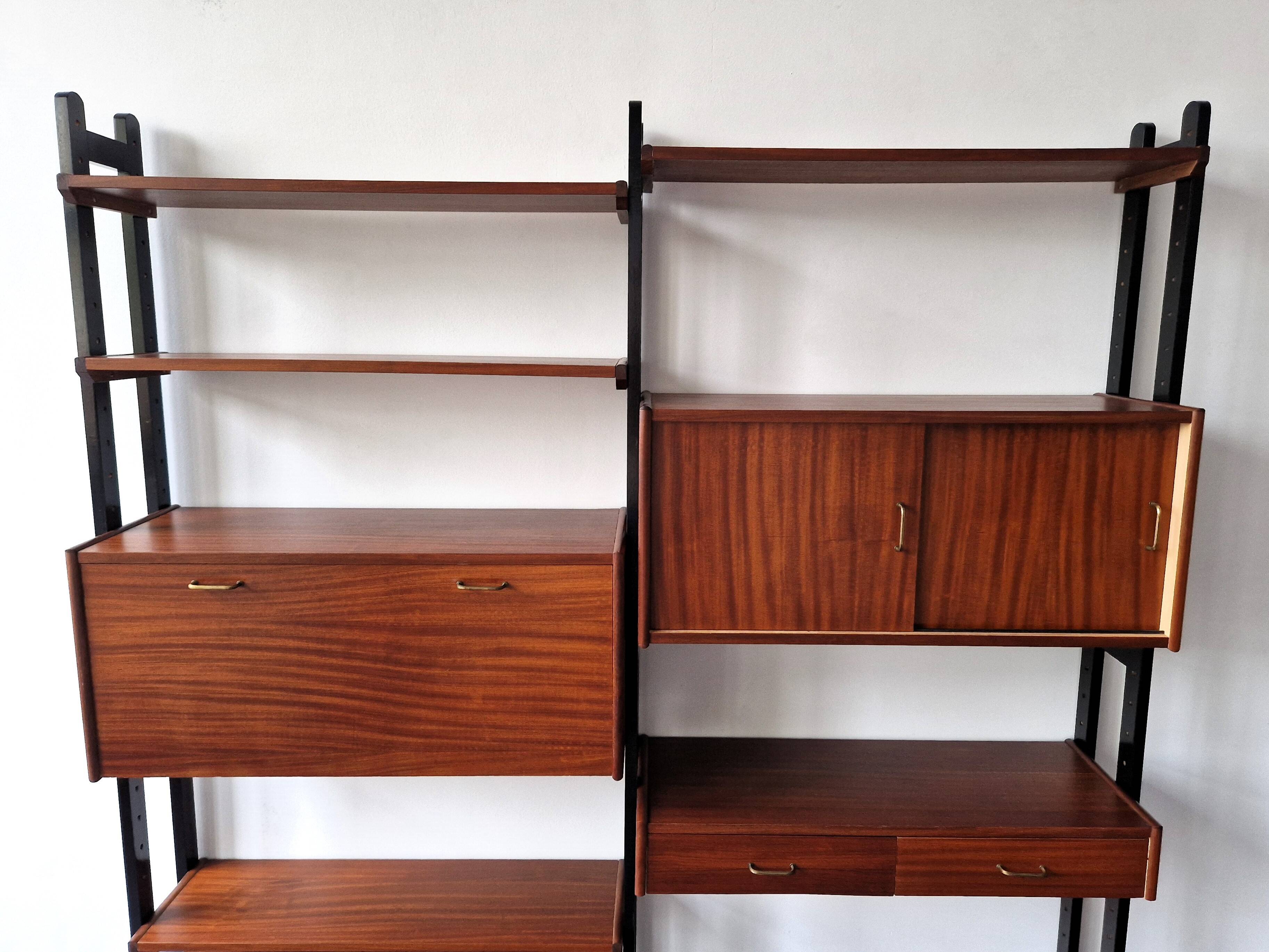 Vintage modular wall unit for Simpla Lux, The Netherlands 1960's
