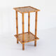 Vintage side table in cannage, France 1960