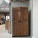 Patinated workshop furniture with compartments (renovated)