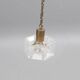 Ceiling light by Carl Fagerlund for Orrefors, brass and moulded glass, Sweden 1960.