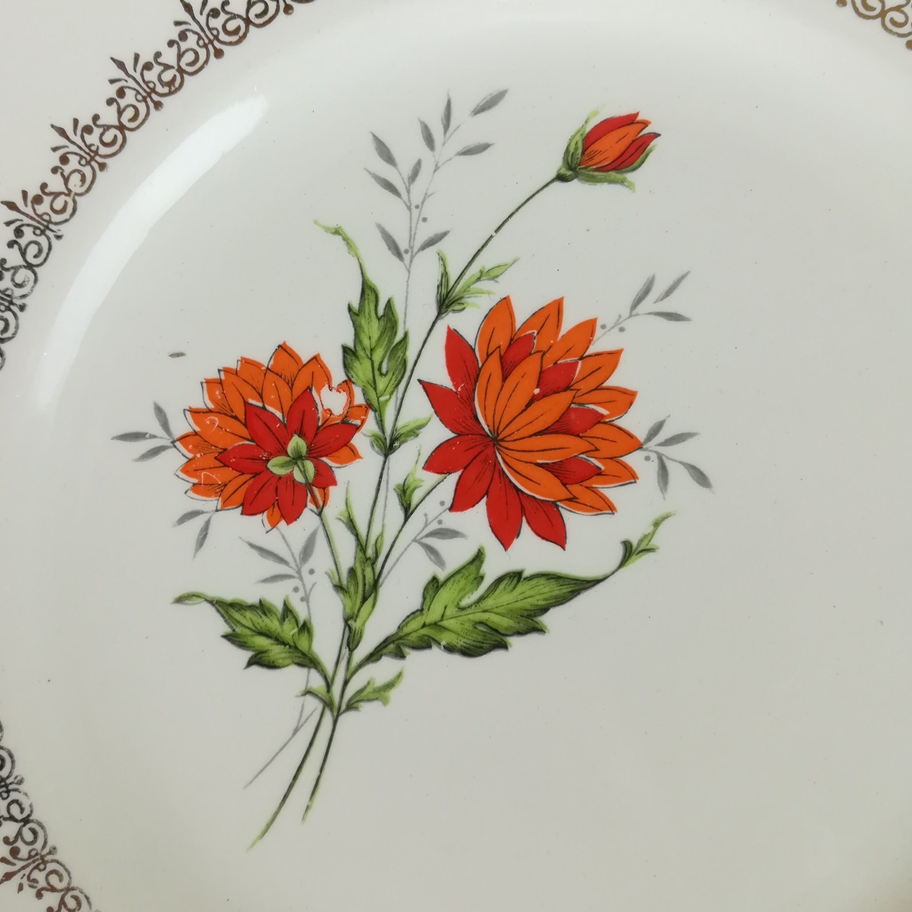 5 dessert plates Lunéville Badonviller