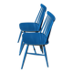 2 blue Tapiovaara style chairs