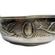 Art Deco pair of basket-shaped bowls with handles, silver-plated, circa 1940.