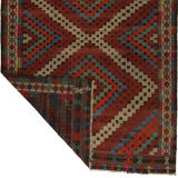 Anatolian handmade kilim rug 252 cm x 172 cm