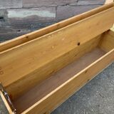 Bench nursery school chest vintage 1980s in pine