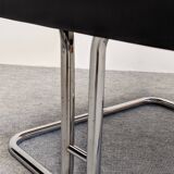 Set of 4 ottoman stools and 1 tubular coffee table, 1960s-70s