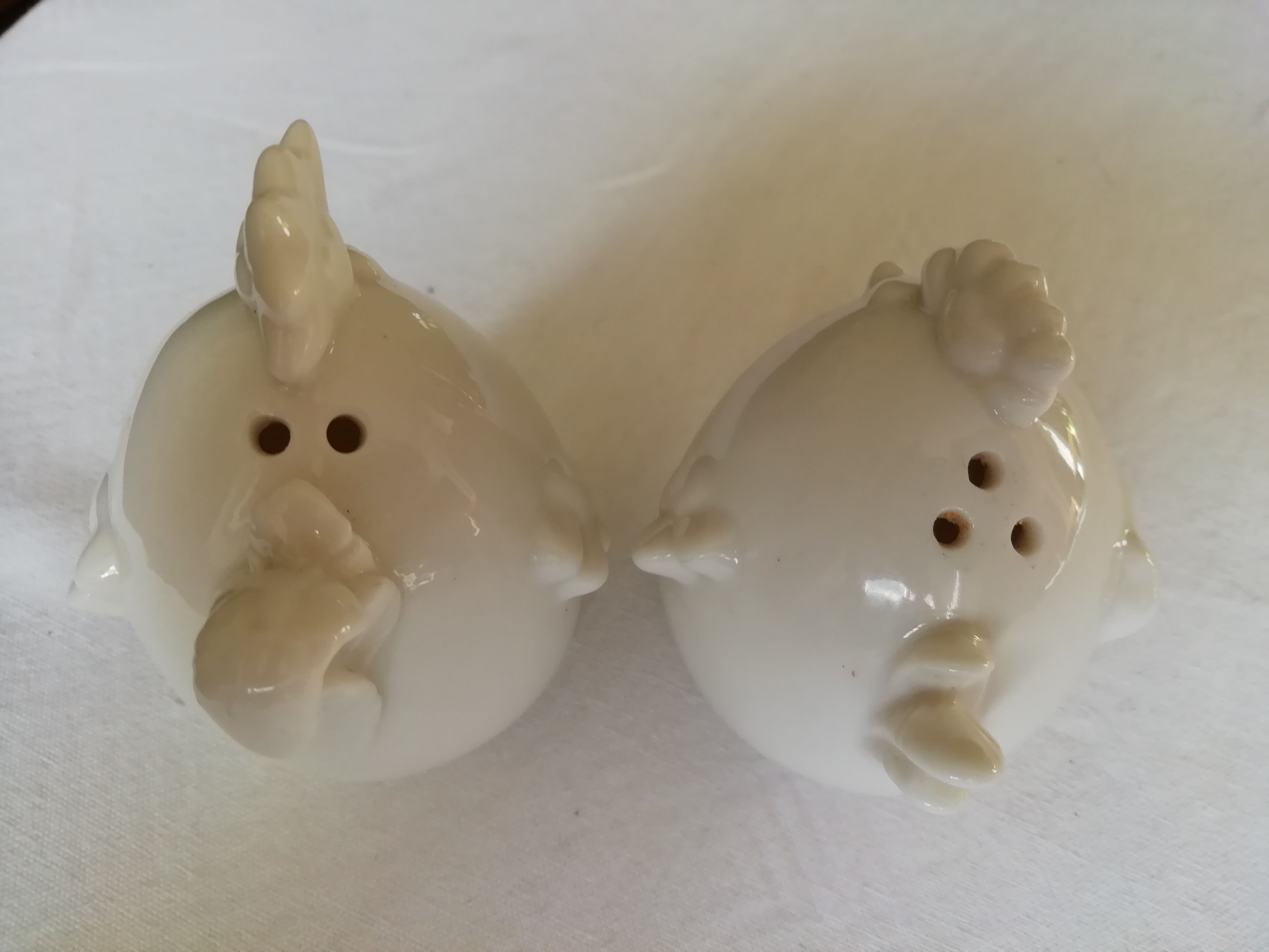 Salière et poivrière poule et coq