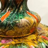 H. Becquet Quaregnon vase in the mastery style with birds of paradise decoration