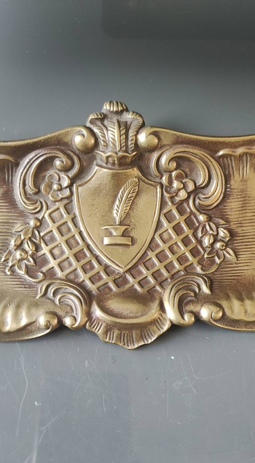 Purse style Rocaille/Napoleon III in aged gold patina brass