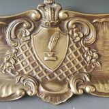 Purse style Rocaille/Napoleon III in aged gold patina brass
