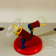 Brilliant Red & Blue Vintage Ceiling Light 1980s Germany