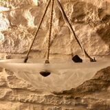 Frosted glass washbasin suspension