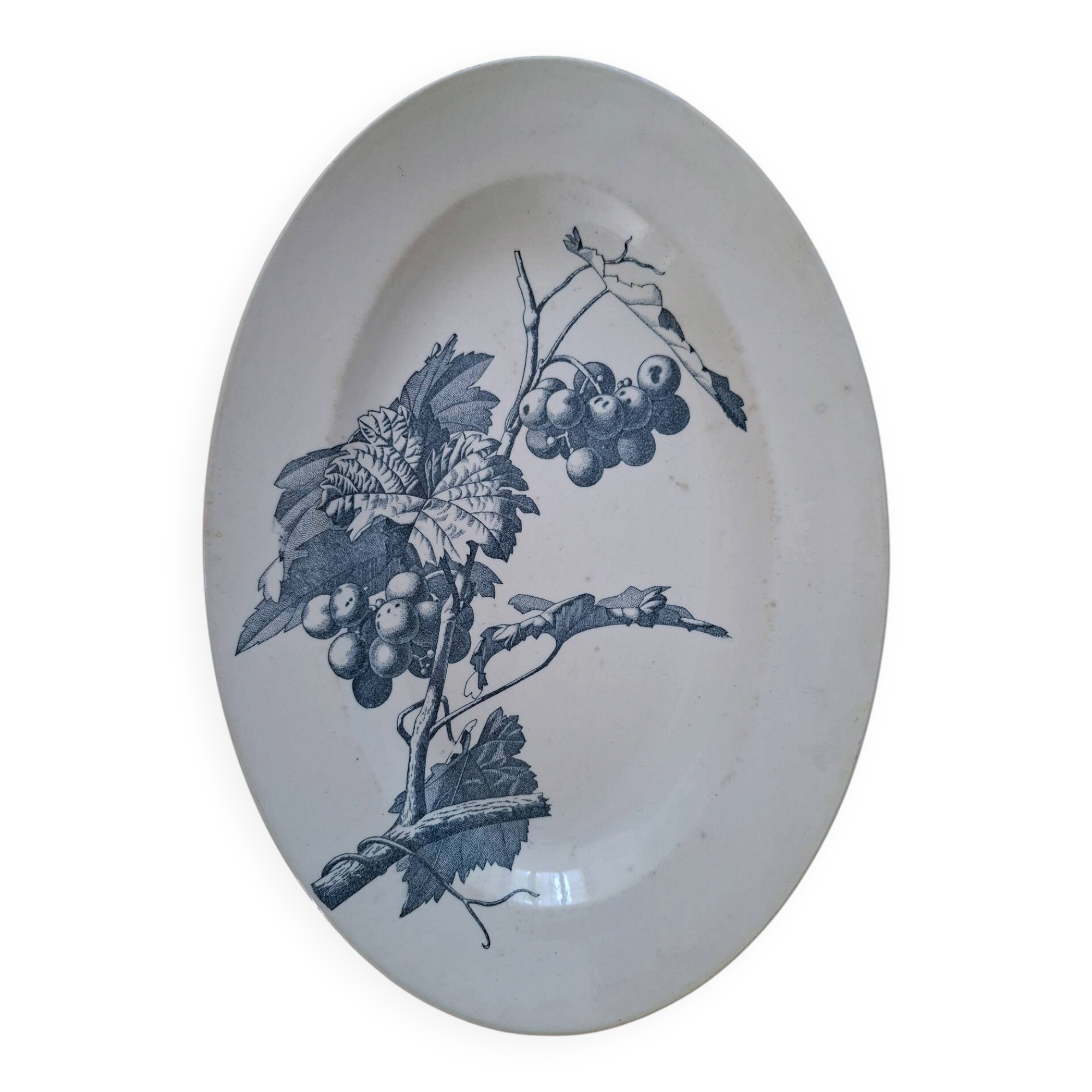 Oval ironstone plate