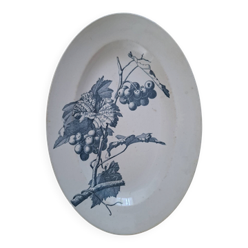 Plat ovale terre de fer