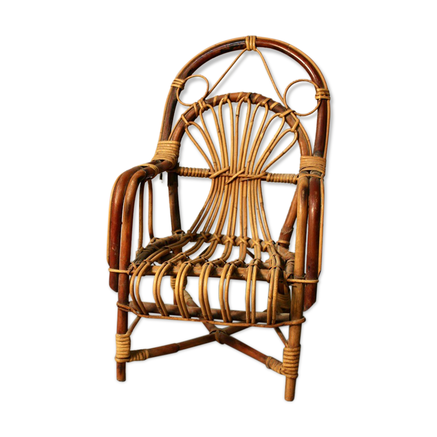 Children's armchair rattan 1900