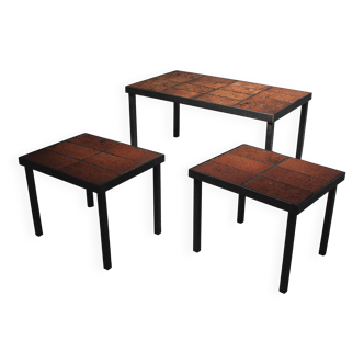 Jean Jaffeux Nesting Coffee Table Set