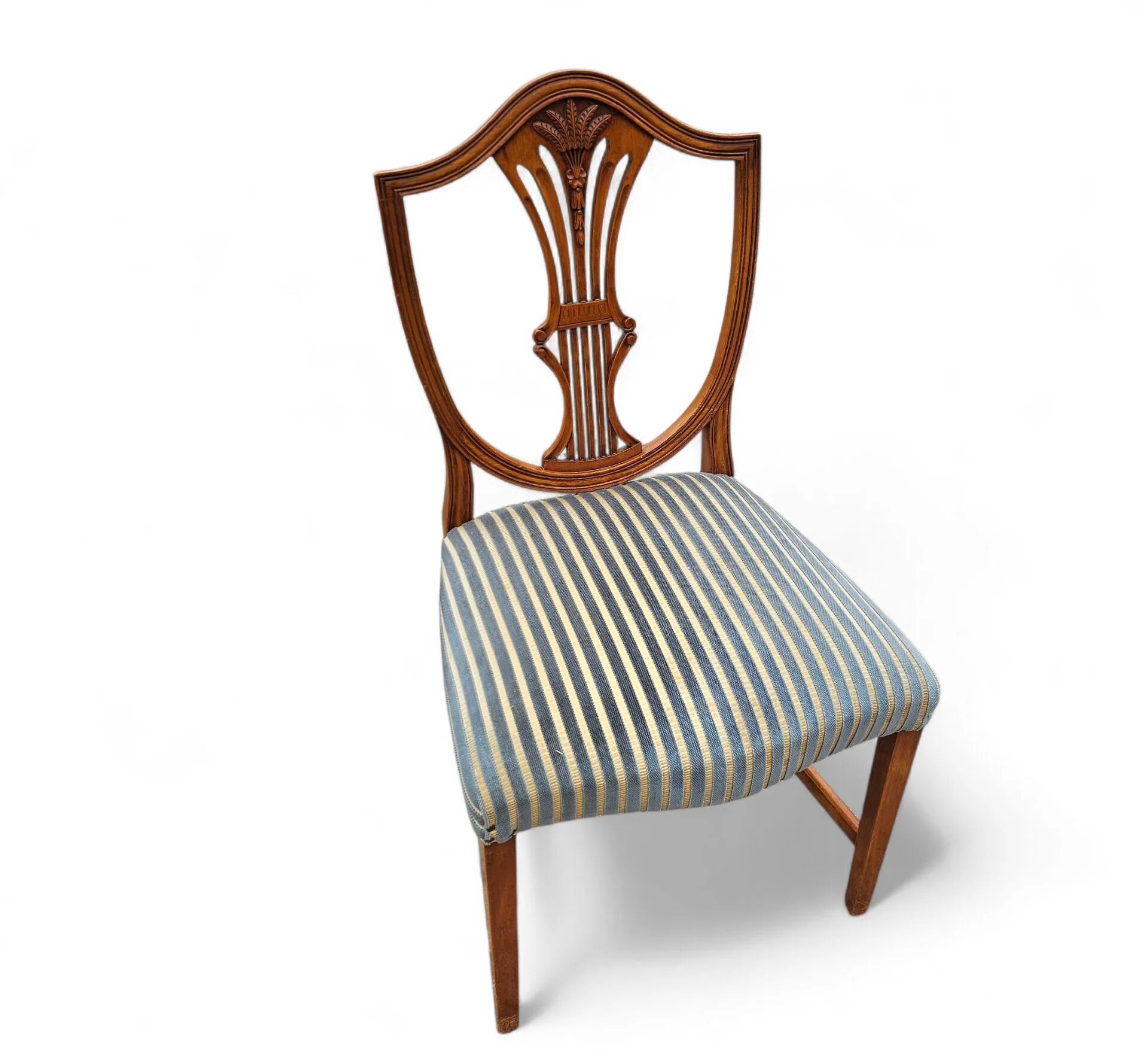 6 x English mahogany Hepplewhite chairs / 1920s