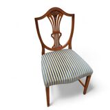 6 x English mahogany Hepplewhite chairs / 1920s