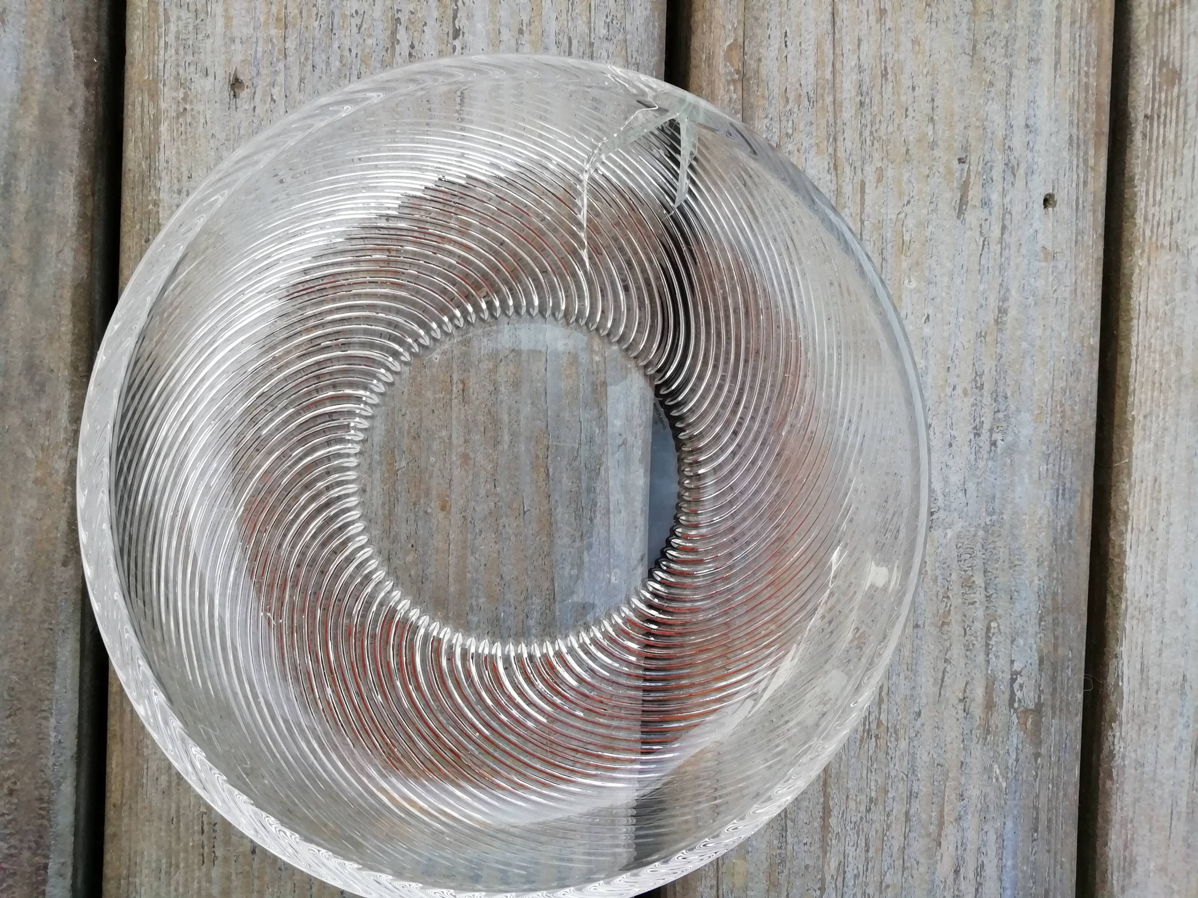 Chiseled glass bell