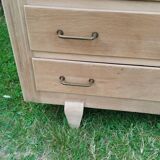 Old vintage chest of drawers with compass feet