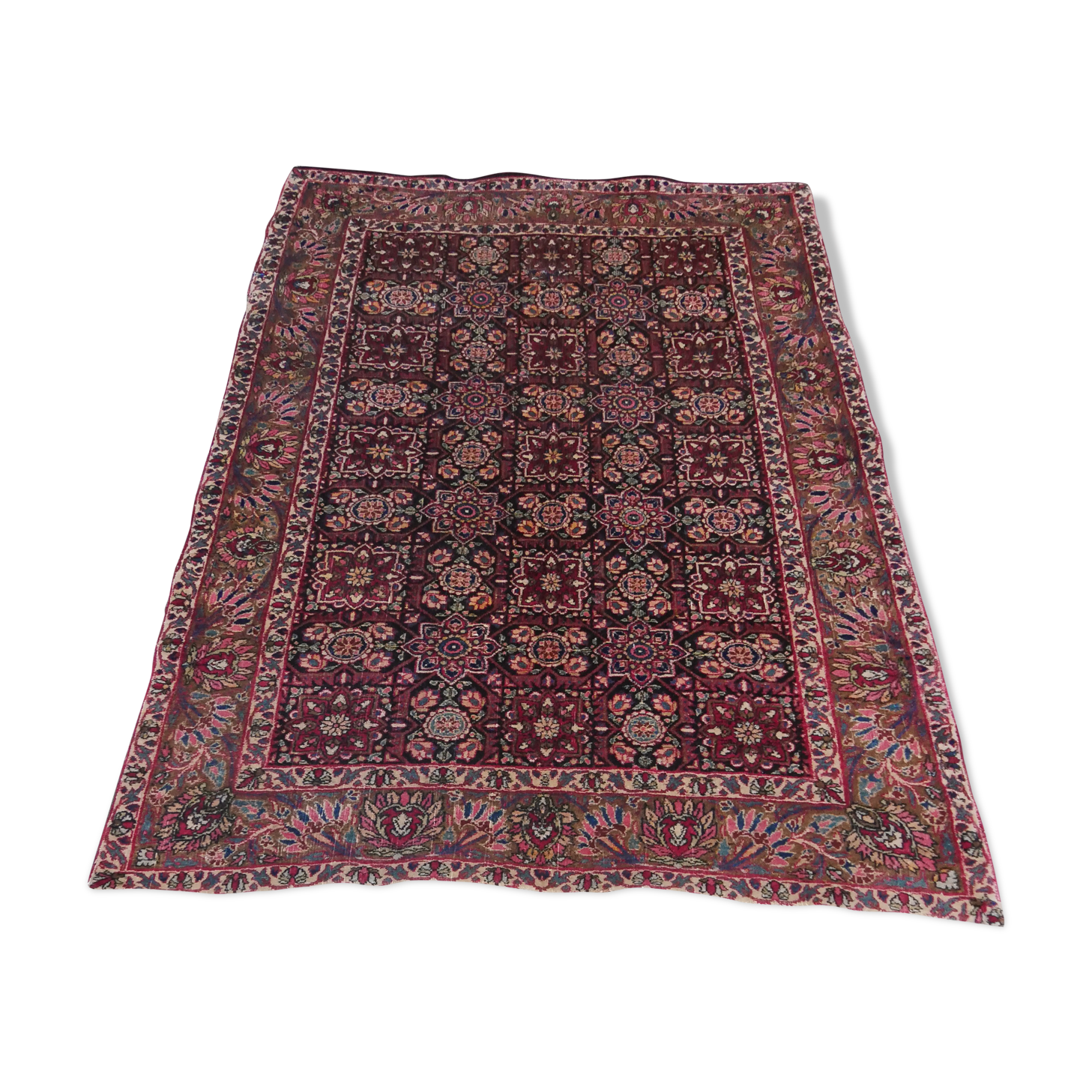 Tabriz handmade antique persian rug 194 x 130 cm