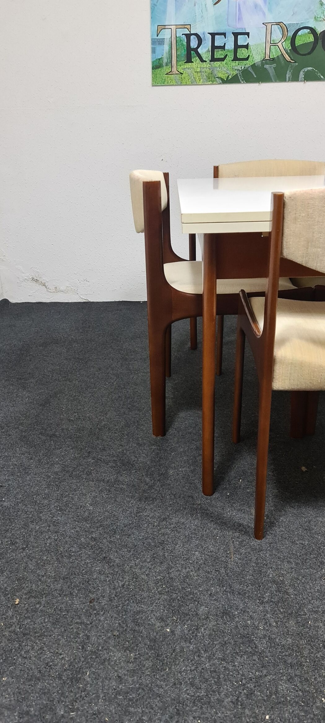 Vintage dining room table and chairs