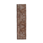 distressed turkish oushak rug runner 2' x 7'10"