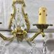 Pair of Wall Lamp Bronze And Crystal 2 Lights