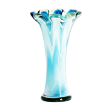 Vase bleu en verre