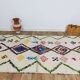 Handmade wool Berber rug 242 X 138 CM