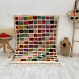 Handcrafted Moroccan Berber carpet 153 x 112 CM