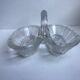 Vintage salt shaker / salter in molded glass