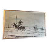Peinture sur bois Don Quichotte
