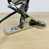 Targetti chrome metal spot light 70's, clamp lamp