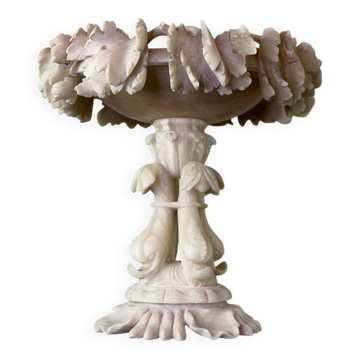 Grande coupe en albâtre Italie vers 1900