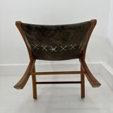 Vintage Leather Lounge Chair, 1970s