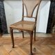 Chaise bois cannée Art Nouveau