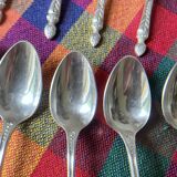 Apollo silver metal mocha spoons