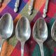 Apollo silver metal mocha spoons