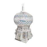 Oriental bird cage 1960 hand-painted wood and metal