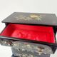 Lacquered jewelry box in chest shape with 4 drawers made in Shanghai