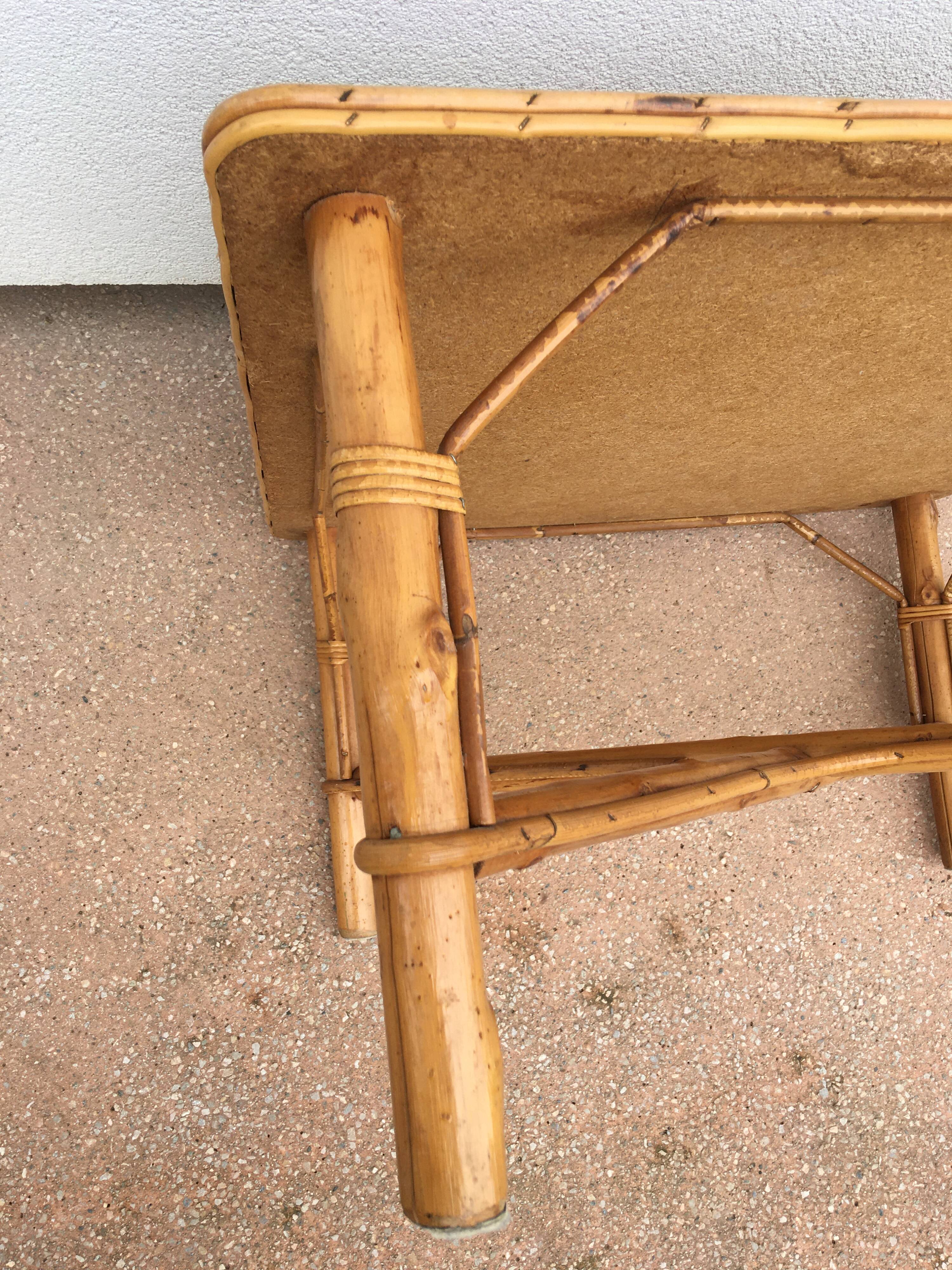 Rattan coffee table by Habitat, 1980s