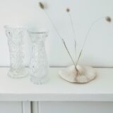Vases in cut crystal