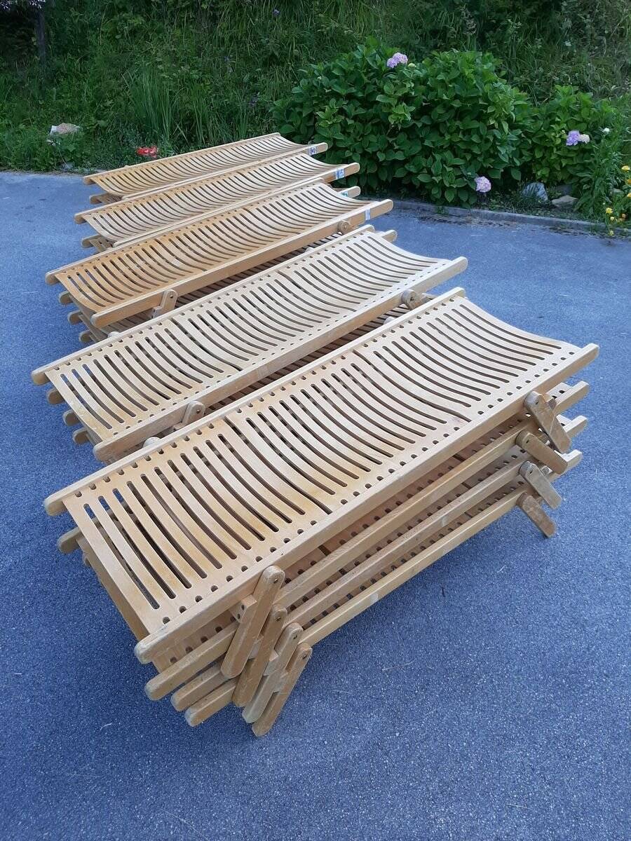 Small Rex daybed in wood by Niko Kralj for Stol Kamnik, 1976