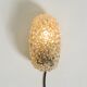 Beautiful original Mid Century Modern glass bubble wall lamp
