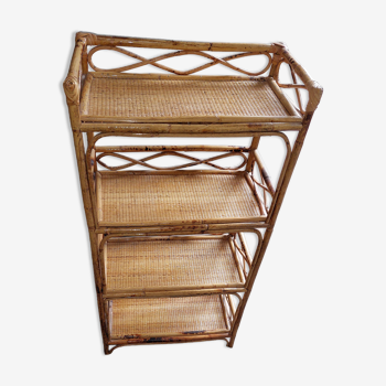 Furniture 4 shelves in used rattan