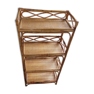 Furniture 4 shelves in used rattan